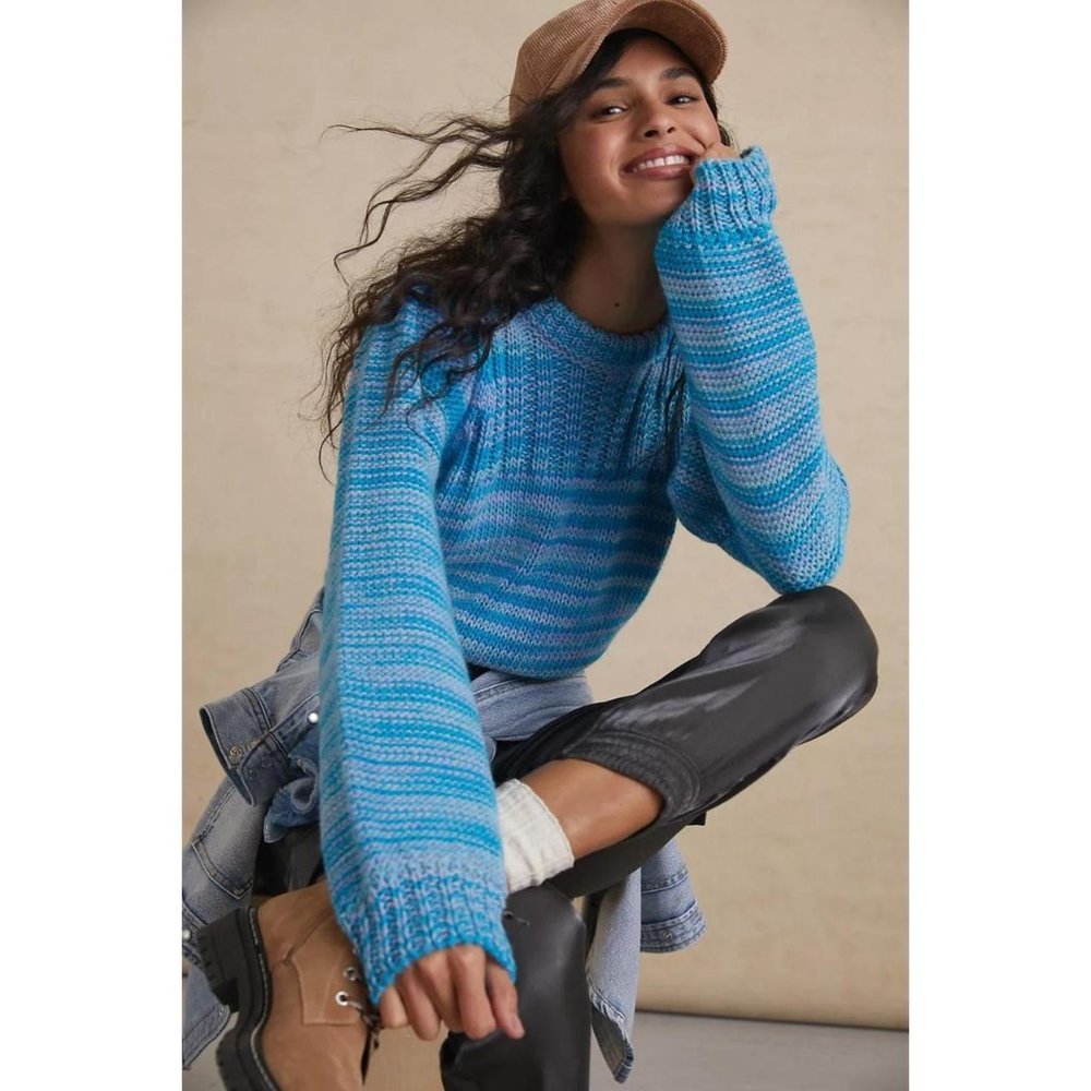 Anthropologie The Good Friends Womens Space-Dyed Wool Sweater Size M